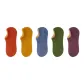 Brick Red, Yellow, Blue, Green, Purple