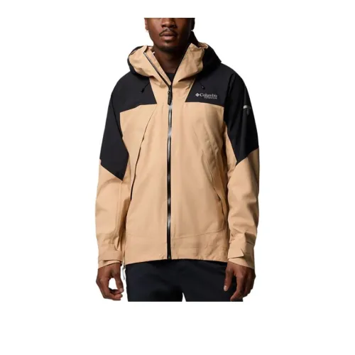 Columbia Hiking Waterproof And Windproof To Keep Warm Windbreaker Jacket Men's Khaki
