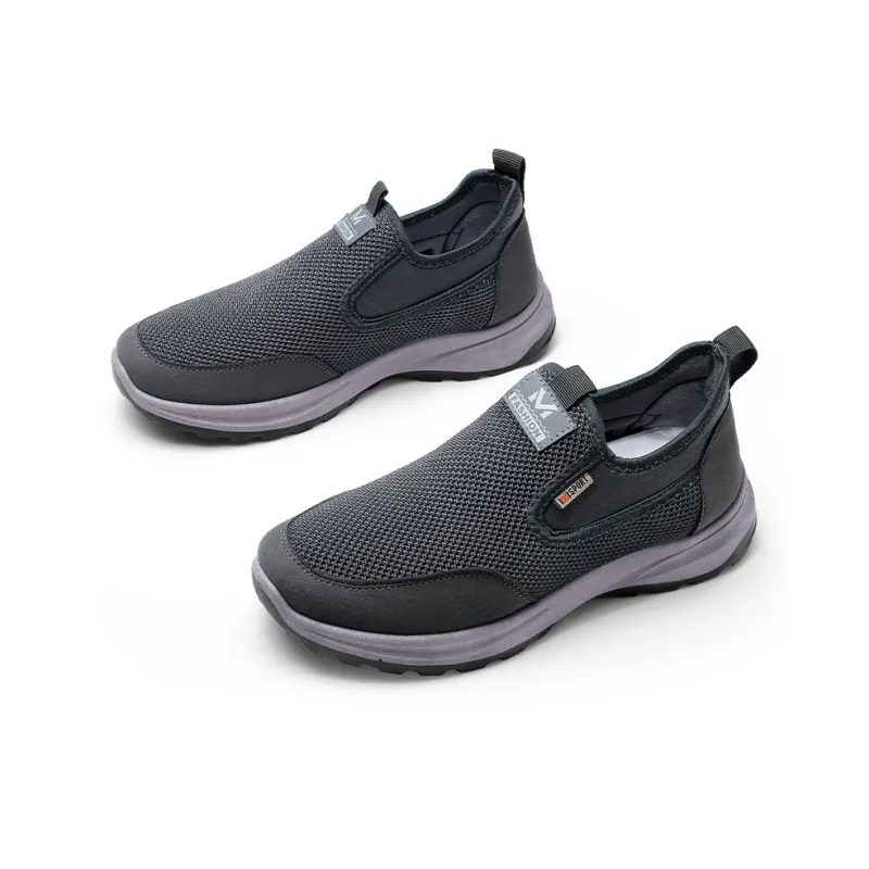 Strongman Men's Casual Shoes Black Gray-9