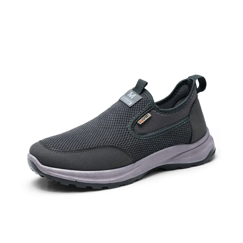 Strongman Men's Casual Shoes Black Gray-5