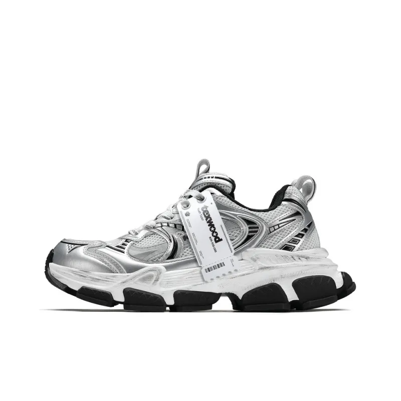 TEXWOOD Cushioning Anti-Slip And Wear-Resistant Coverage Low-Top Chunky Sneakers Men's-1