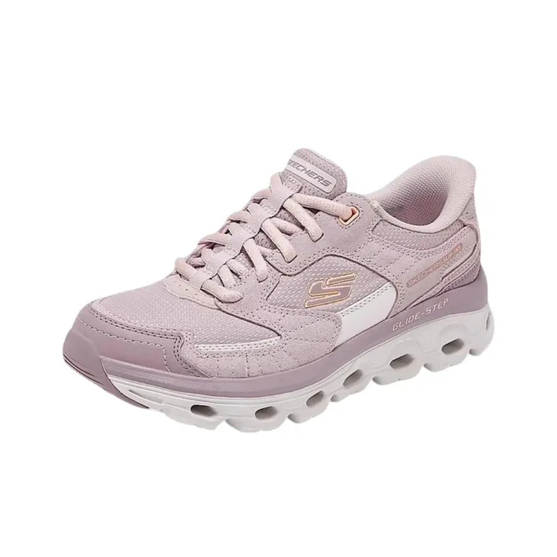 Skechers Glide Step Collection Anti Slip Wear Resistant Low Top Casual Running Shoes Women's Pink-1