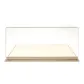 1:24 White Leather One-Piece Display Case with Integrated Base[Silent Light Version]
