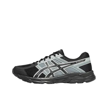 Asics Gel Contend 4 Anti Slip Wear Resistant Low Top Casual Running Shoes Men's Black Gray Color