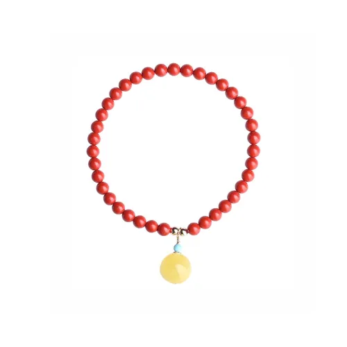 ZUIWENGLANGYASHANWENCHUANG Cinnabar Bracelets Unisex