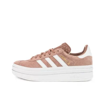 Adidas Originals GAZELLE BOLD Anti Slip Wear Resistant Low Top Skateboard Shoes Women's Pink