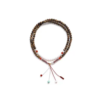 FANGYUANXIAOFU Auspicious Year Of The Snake Green Kyara Precious Wood Bracelets Unisex