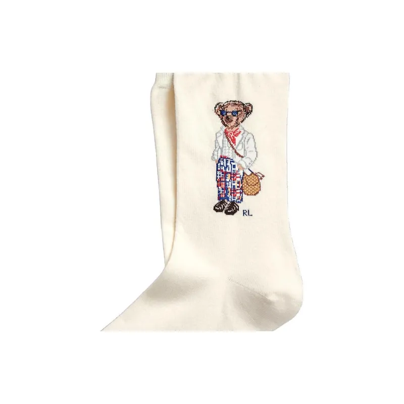 Polo Ralph Lauren Ankle Socks Women's Ecru-1