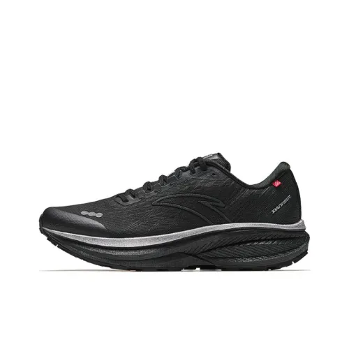 Anta Champion 3rd Gen Cushioning Abrasion Resistant Breathable Low Top Casual Long Distance Running Shoes Men's Black