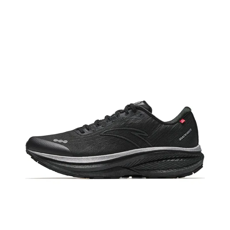 Anta Champion 3rd Gen Cushioning Abrasion Resistant Breathable Low Top Casual Long Distance Running Shoes Men's Black-0
