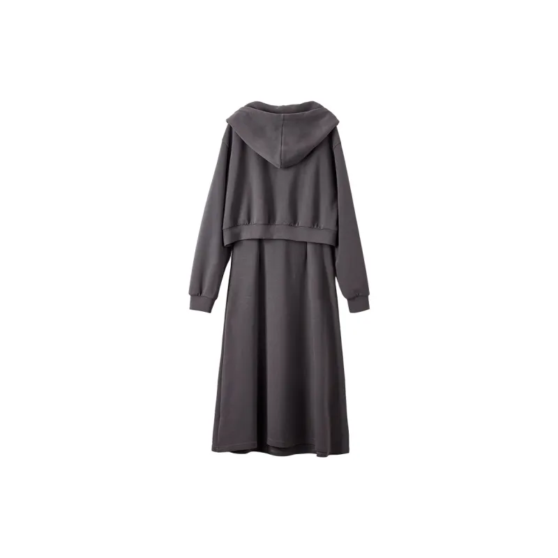 XIANGYING Skirt Set Women's Gray-1