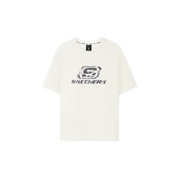 Skechers Sportlife T Shirt Unisex Marshmallow White