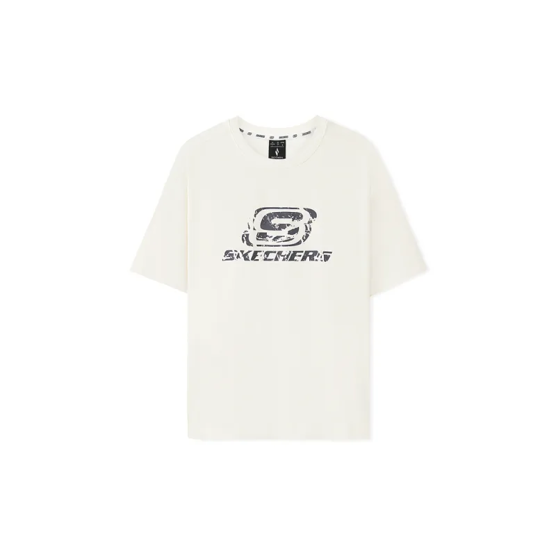 Skechers Sportlife T Shirt Unisex Marshmallow White-0