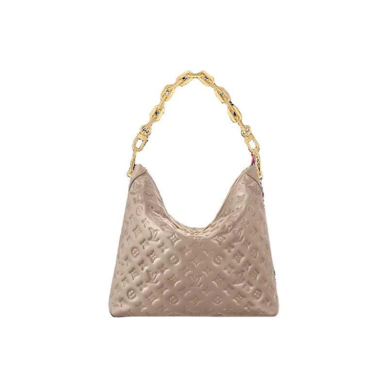 LOUIS VUITTON Coussin Leather Handbag, Shoulder Bag Women's Umber-0