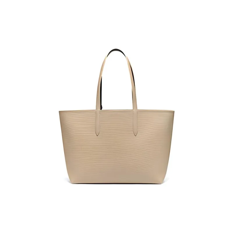 LACOSTE PVC Tote Bag, Shopping Bag, Handbag, Shoulder Bag Tubas Women's Ginger Yellow-1