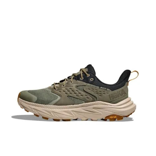 HOKA ONE ONE Anacapa 2 Anti Slip Wear Resistant Low Top Trekking Shoes Men's Dark Green