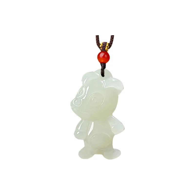 KUNYUYAO Hetian Jade Pendants White Jade Unisex-42