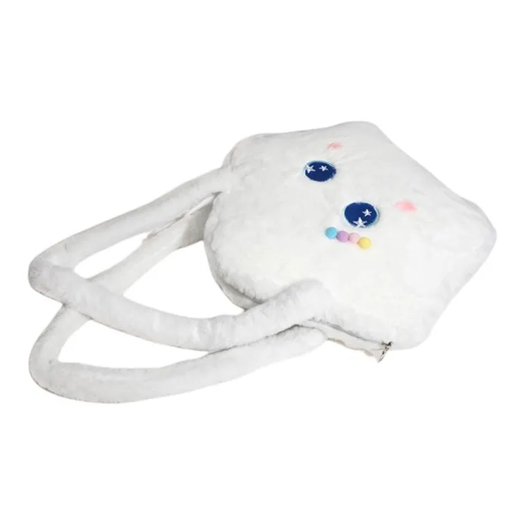 NX DOUGHNUT Plush Shoulder Bag Women's White-4