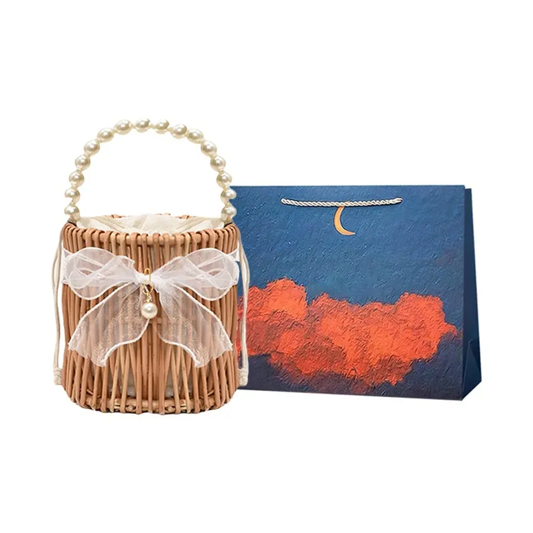 Elsvet Straw Handbag Women's Multicolor-3