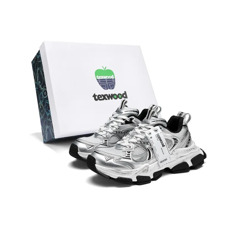 TEXWOOD Cushioning Anti-Slip And Wear-Resistant Coverage Low-Top Chunky Sneakers Men's-0