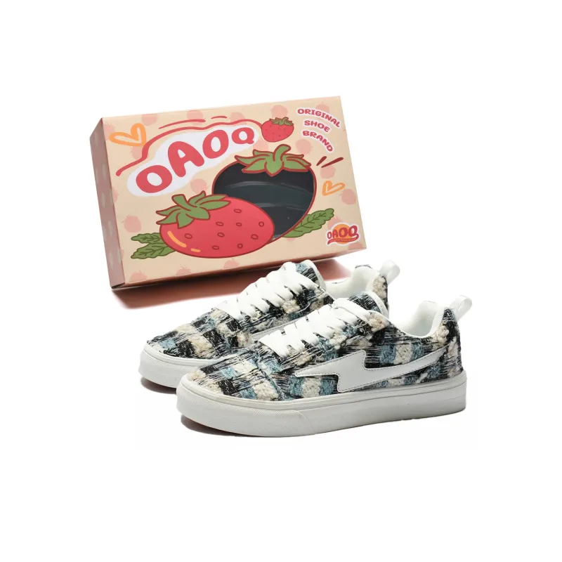 OAOQ Height-Enhancing Wear-Resistant Lightweight Breathable Low-Top Skateboard Shoes Unisex-16