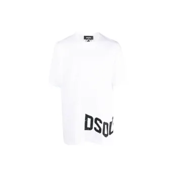 DSQUARED2 Logo Print Cotton T shirt