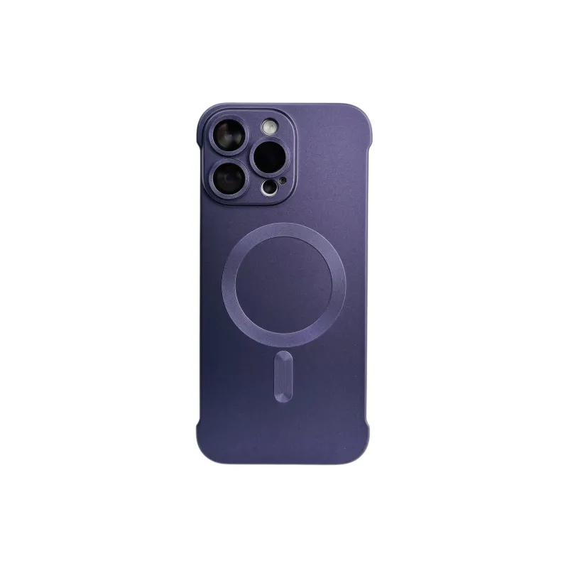 Sopi Acrylic Material Magnetic Bezel less Phone Cases Compatible With IPhone 16/15 Pro Max/Apple 13/14 Pro/Max-6