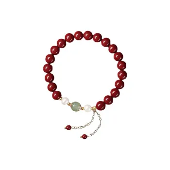 ZUIWENGLANGYASHANWENCHUANG Cinnabar Bracelets Unisex