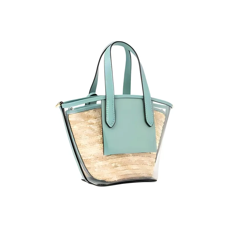 MICHAEL KORS Kimberly Plastic Tote Bag Shopping Bag Shoulder Bags Handbags Women's Blue-1