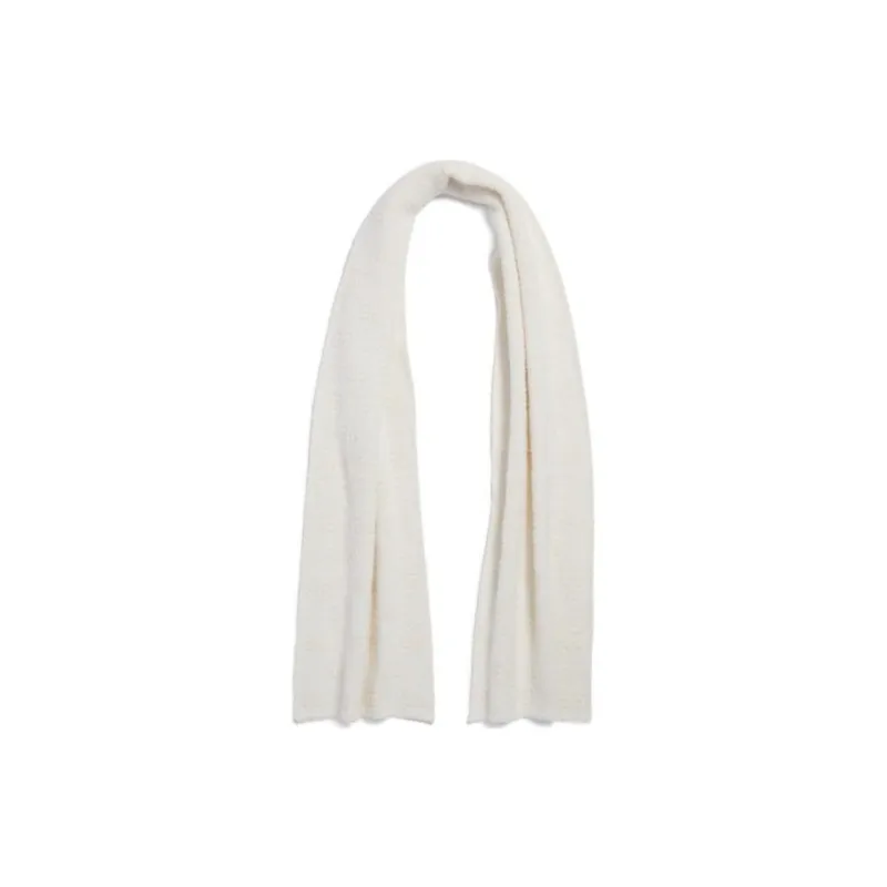 Balenciaga Wool Polyamide Knit Scarves Unisex White-1