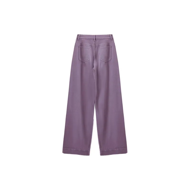 XIANGYING Jeans Women's Purple-1