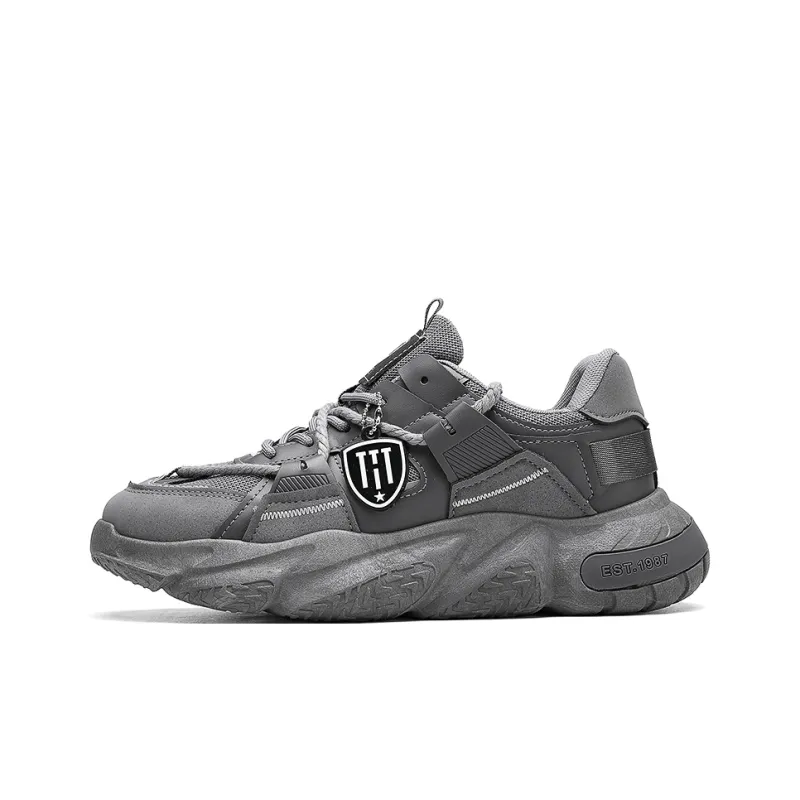 HACKBUTEER Dim Zone Collection Low-Top Chunky Sneakers Unisex-8