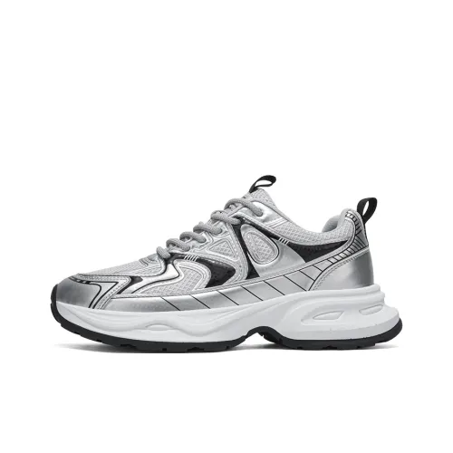 NANJIREN Cushioning Height Increasing Wear Resistant Breathable Slip Resistant Low Top Chunky Sneakers Men's