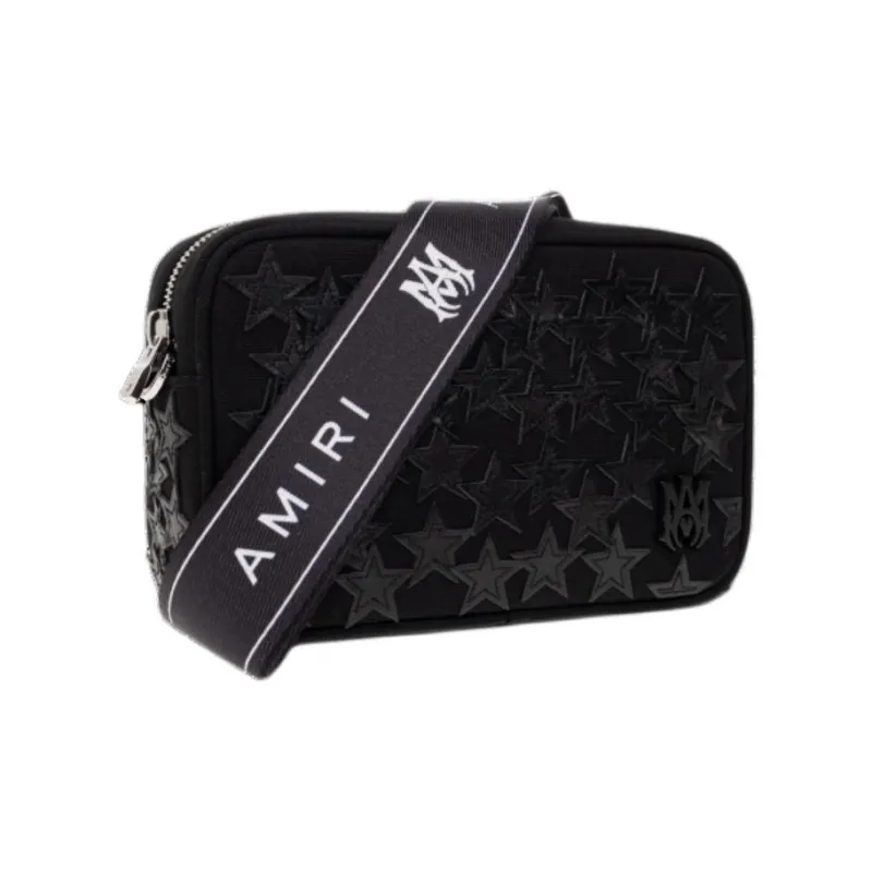 AMIRI Calfskin Crossbody Bag Shoulder Bag Men's Black-2