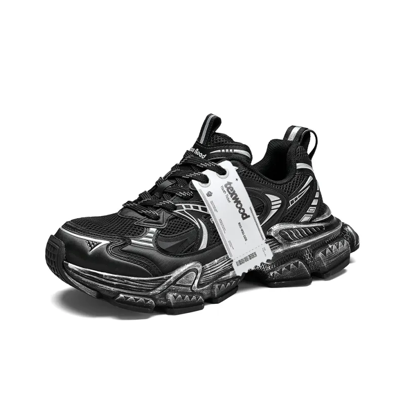 TEXWOOD Cushioning Anti-Slip And Wear-Resistant Coverage Low-Top Chunky Sneakers Men's-6
