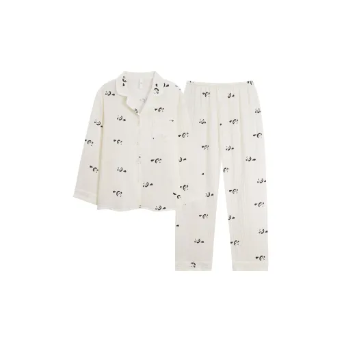 XIAFENYAN Pajama Set Women's Apricot