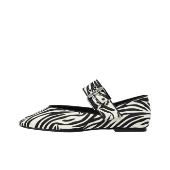 ZARA Casual Single Shoes Women's Zebra Print