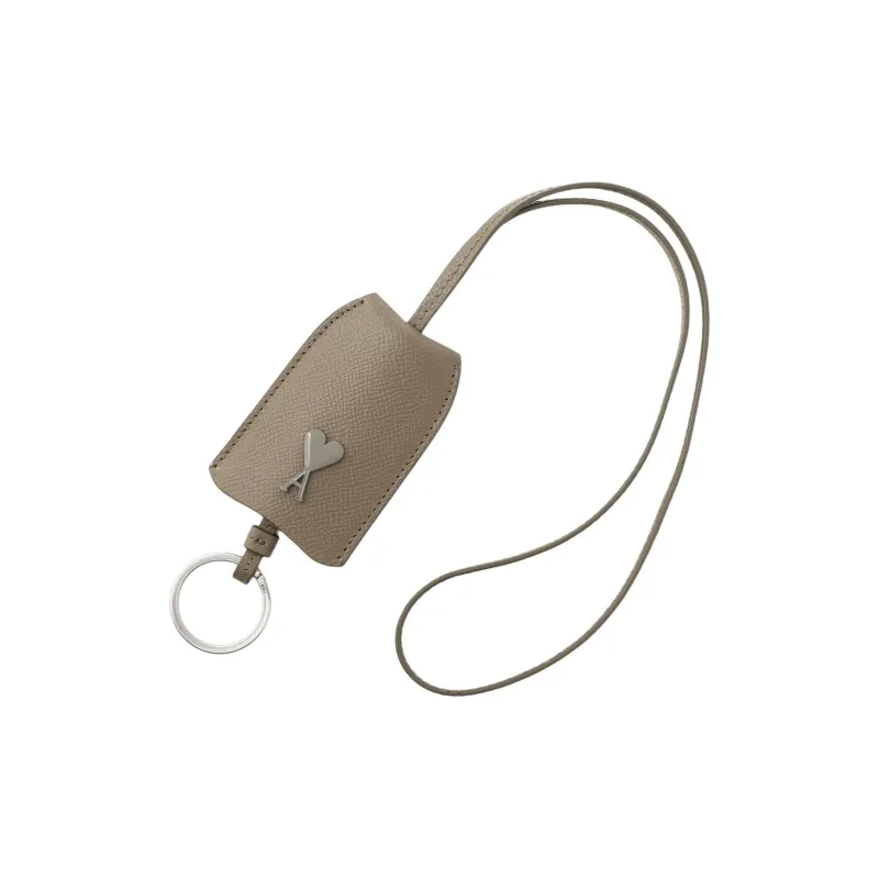 AMIPARIS Grain Leather Key Pouch Regular Men's Taupe-2