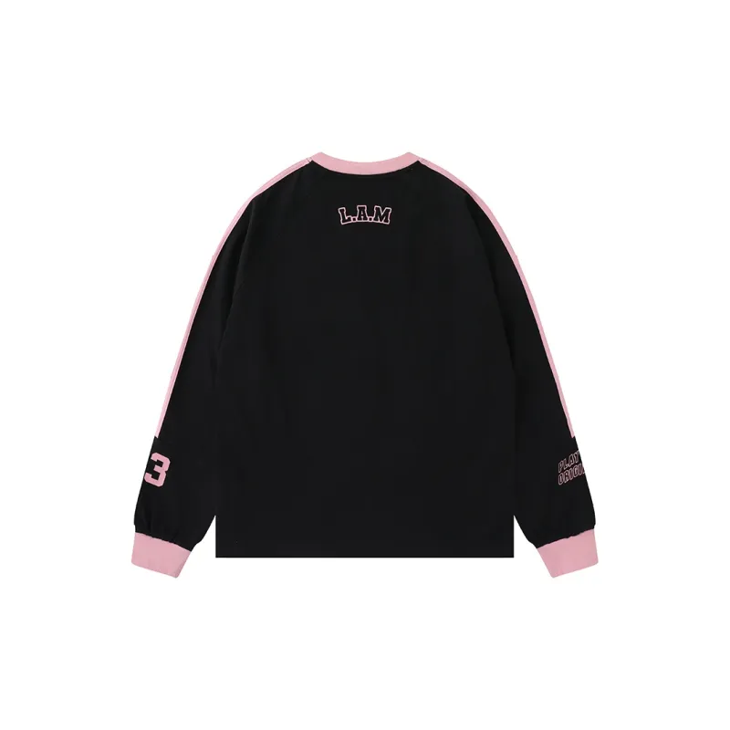 LAMLICKA T Shirt Unisex Black Pink-1
