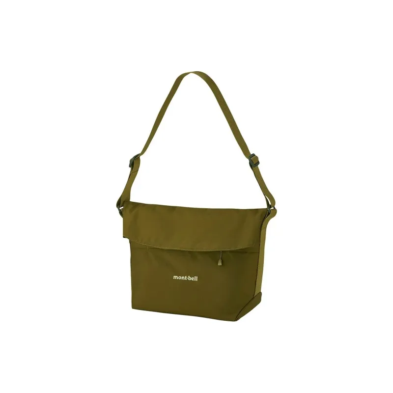 MONTBELL Nylon Shoulder Bag, Crossbody Bag Regular Unisex Army Olive Green-0