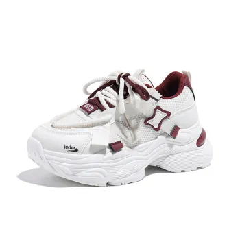 JACLAR Slip Resistant, Abrasion Resistant, Breathable Low Top Chunky Sneakers Women's