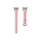 Calfskin[Pink-Silver-Tone Buckle]