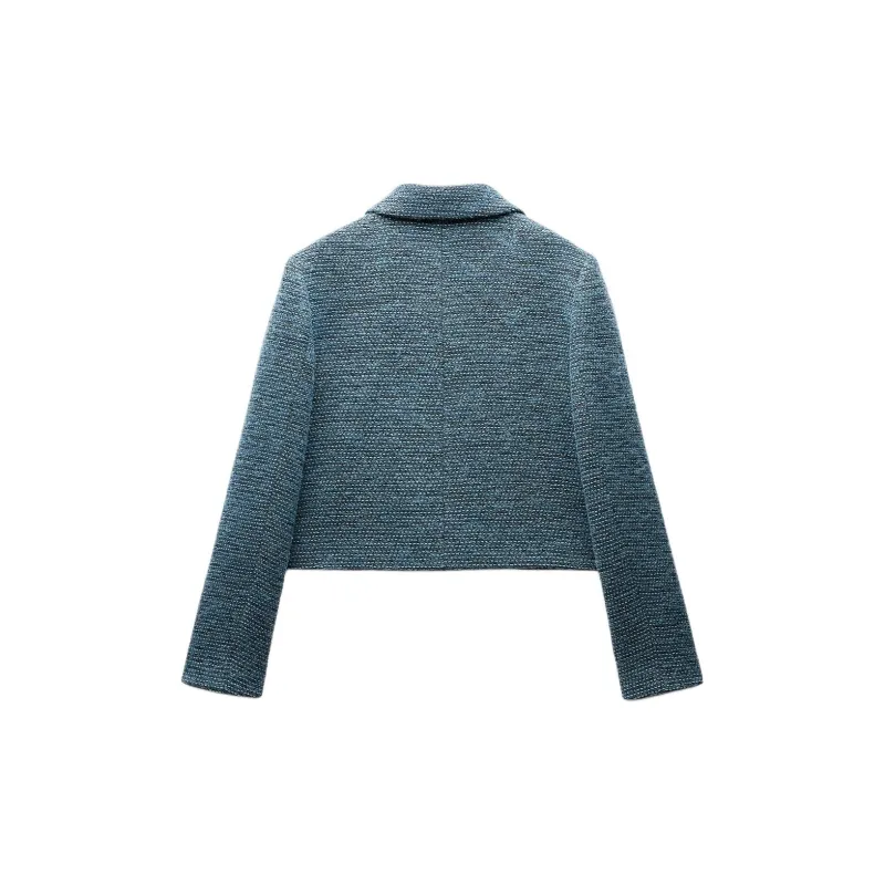 ZARA Jackets Coats Women's Blue-1