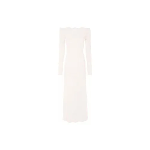 Paco Rabanne Floral-lace Bardot-collar Dress