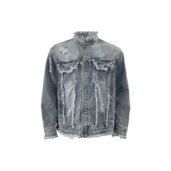 TIMD Denim Jackets Unisex Blue