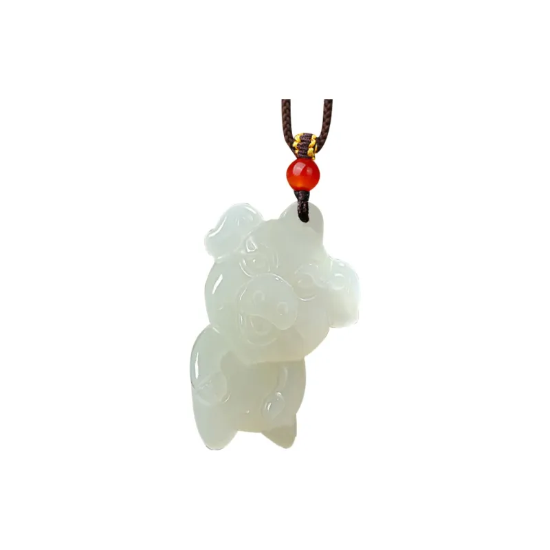 KUNYUYAO Hetian Jade Pendants White Jade Unisex-46
