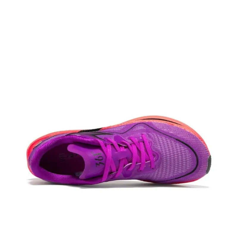 361° Slip Resistant Breathable Coverage Low Top Casual Sprint Running Shoes Men's Purple Red Mismatched-4