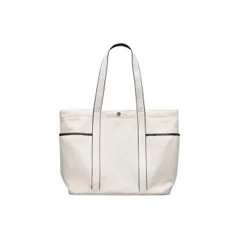 Lululemon Nylon Tote Bag Shopping Bag Shoulder Bag Handbag Unisex White