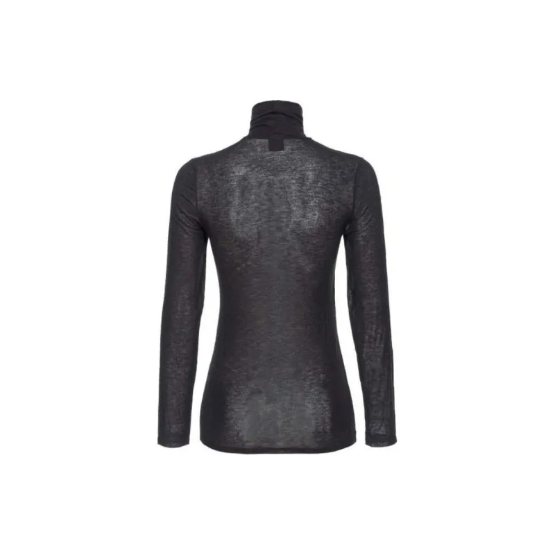 PINKO High Neck Semi sheer Top-1