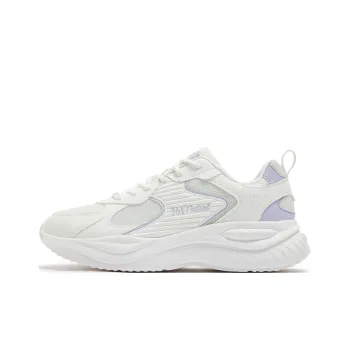 361° Non slip Wear resistant Shock Absorption Low Top Casual Shoes Women's White Purple